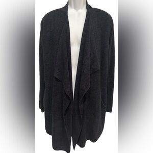 Barefoot Dreams Cozychic Lite Cardigan BLACK Open Front‎ SOFT #903 S…